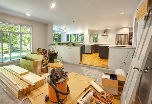 Professional Kitchen Flooring technician working in Milltown, WI